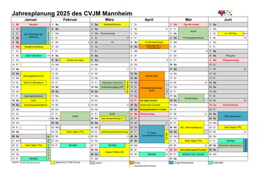 Jahreskalender 2025
